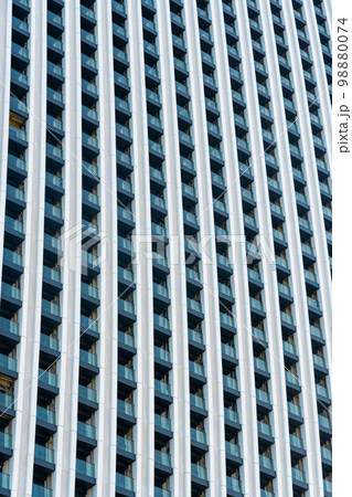 Modern buildings in Batumi city, multi-story houses 98880074