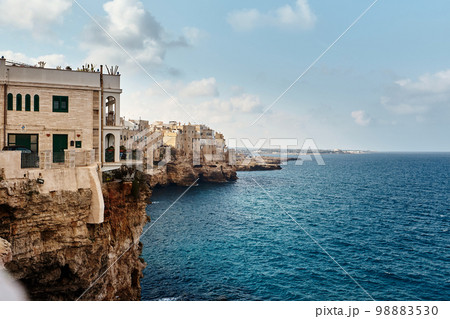 Beautiful scenery of Polignano a Mare, town in the province of Bari, Puglia. 98883530
