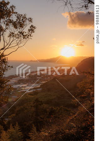 久能山東照宮からの景色　徳川家康ゆかりの地 98883613