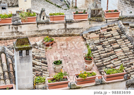 Breathtaking view of the ancient town of Matera, southern Italy. 98883699