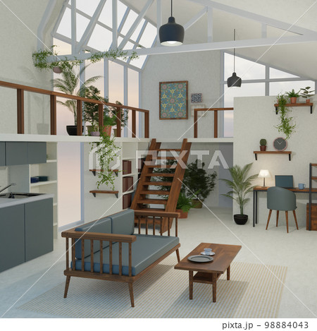 窓の大きいおしゃれな家 インテリア、家具 窓の大きいおしゃれな家 インテリア、家具 98884043