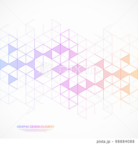 Abstract geometric background with triangle shape pattern 98884088
