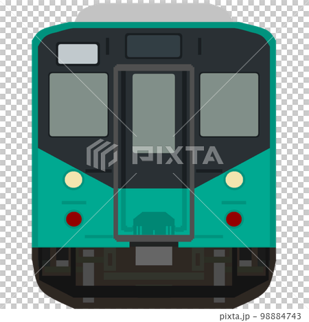 ドット絵風の加古川線103系（体質改善40N車）のイラスト素材