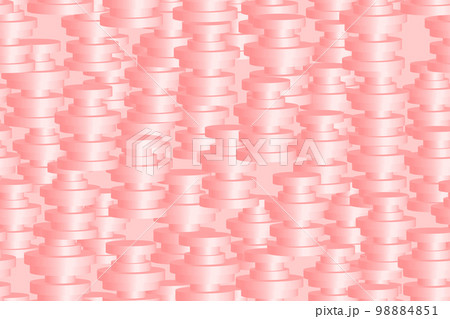 Pink Isometric Concentric Ring Vector Seamless Pattern Pink Isometric Concentric Ring Vector Seamless Pattern 98884851
