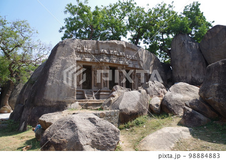 インド 世界遺産マハーバリプラムの建造物群 インド 世界遺産マハーバリプラムの建造物群 98884883