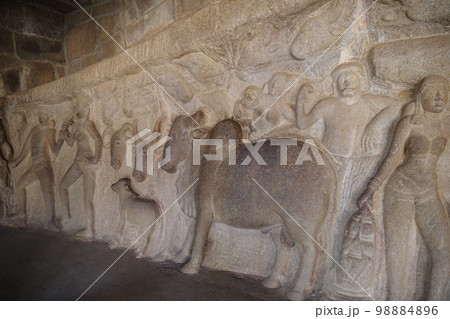 インド 世界遺産マハーバリプラムの建造物群 インド 世界遺産マハーバリプラムの建造物群 98884896