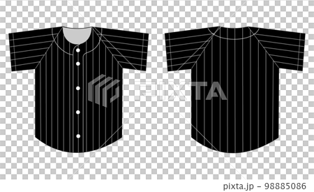 Baseball / vertical striped uniform (back side) - Stock Illustration  [98792692] - PIXTA