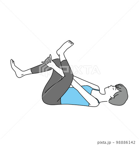 ヨガをする女性_2 98886142