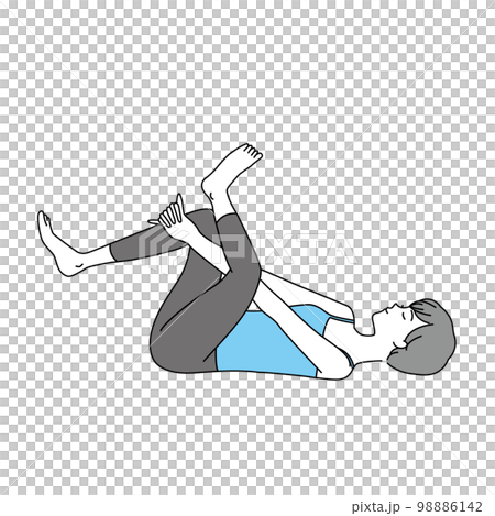 ヨガをする女性_2 98886142