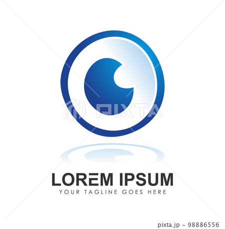 Blue Eye Logo vector icon Blue Eye Logo vector icon 98886556