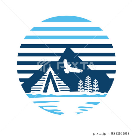 Mountain Farm Logo vector Icon 98886693