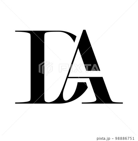 Monogram Initial Logo Letter DAのイラスト素材 [98886751] - PIXTA