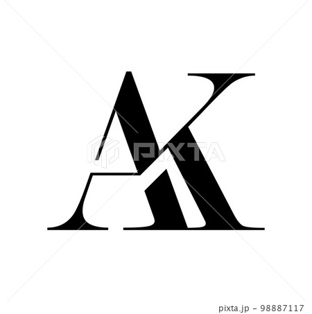 grey blue alphabet letter ak a k logo 3d design suitable for a company or  business Stock Vector Image & Art - Alamy