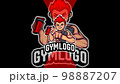 Gym Boy, Gym and fitness esport mascot logo design 98887207