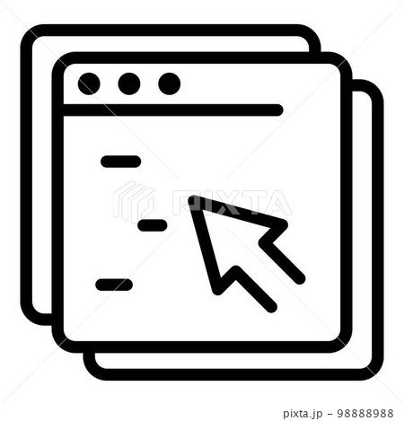 Internet access icon. Outline internet access vector icon for web design isolated on white background 98888988