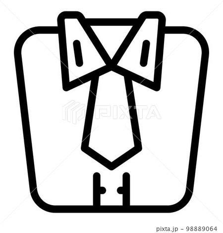 Work shirt icon. Outline work shirt vector icon for web design isolated on white background 98889064