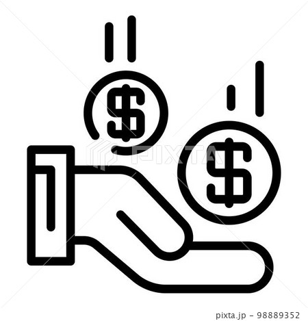 Jackpot bonus icon. Outline jackpot bonus vector icon for web design isolated on white background Jackpot bonus icon. Outline jackpot bonus vector icon for web design isolated on white background 98889352