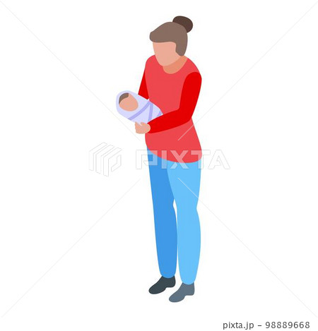 Family moment first kid birth icon. Isometric of family moment first kid birth vector icon for web design isolated on white background 98889668