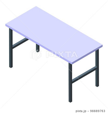 Home office desktop icon. Isometric of home office desktop vector icon for web design isolated on white background Home office desktop icon. Isometric of home office desktop vector icon for web design isolated on white background 98889763