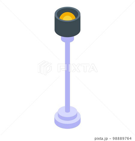 Home office lamp icon. Isometric of home office lamp vector icon for web design isolated on white background Home office lamp icon. Isometric of home office lamp vector icon for web design isolated on white background 98889764