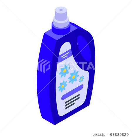 Softener antibacterial icon. Isometric of softener antibacterial vector icon for web design isolated on white background Softener antibacterial icon. Isometric of softener antibacterial vector icon for web design isolated on white background 98889829