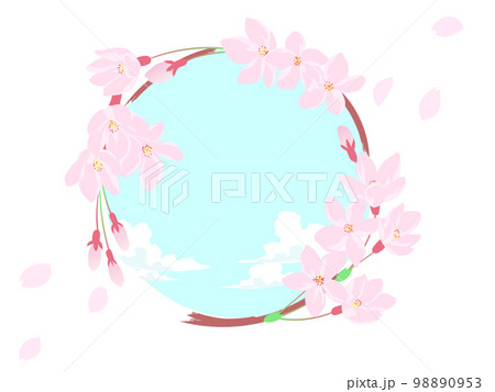 桜と丸い空 桜と丸い空 98890953