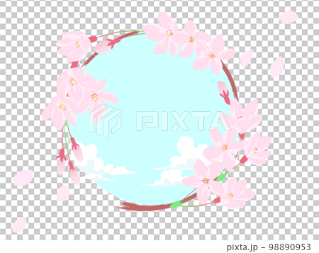 桜と丸い空 桜と丸い空 98890953