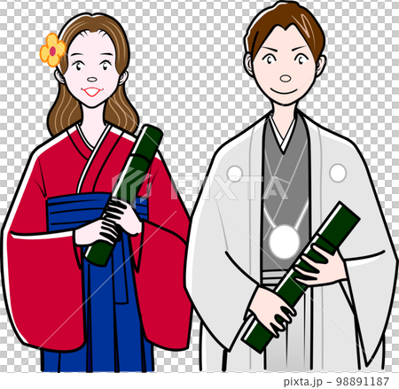 graduate in kimono graduate in kimono 98891187