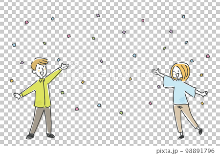 confetti and couple confetti and couple 98891796