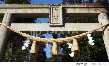 愛知 日進総守護 白山宮 鳥居 98891965