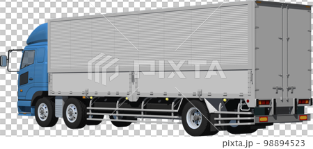 Original heavy-duty truck van cutout image illustration that does not make you imagine a specific manufacturer 98894523