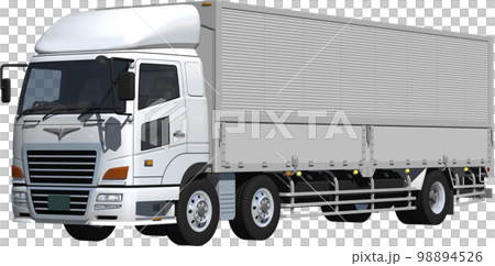 Original heavy-duty truck van cutout image illustration that does not make you imagine a specific manufacturer 98894526