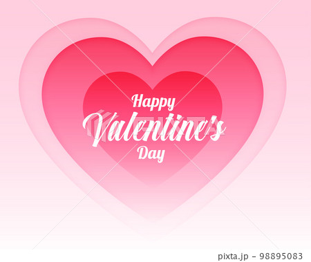 happy valentines day greeting card for lovely couple design 98895083
