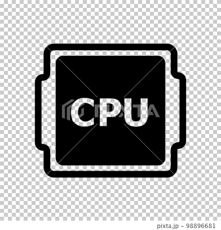 中央處理器圖標 中央處理器圖標 98896681