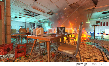 火災現場 火災現場 98896768