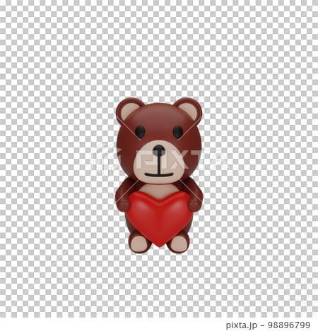 3d rendering of teddy bear valentine's day concept 3d rendering of teddy bear valentine's day concept 98896799
