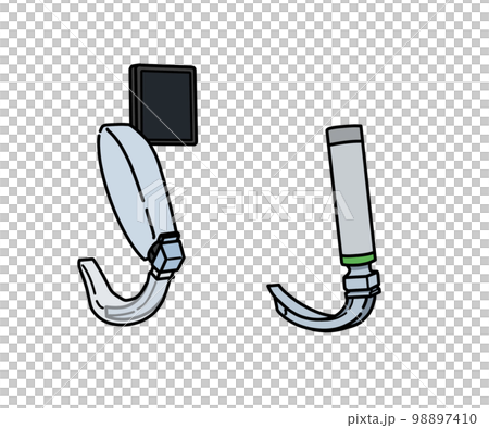 ビデオ喉頭鏡とマッキントッシュ喉頭鏡 98897410