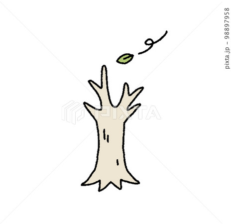 dry tree isolated on white background, vector illustration | Tree drawing, Dry  tree, Tree drawings pencil