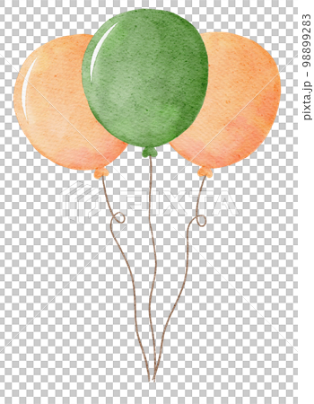 watercolour st Patrick balloon cartoon hand painting 98899283