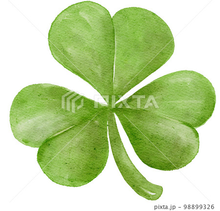 watercolour st Patrick lucky clover three leaf cartoon hand painting watercolour st Patrick lucky clover three leaf cartoon hand painting 98899326
