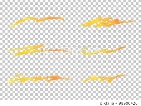 手描き風の線セット 98900426