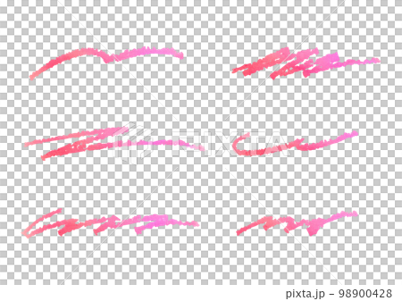 手描き風の線セット 98900428