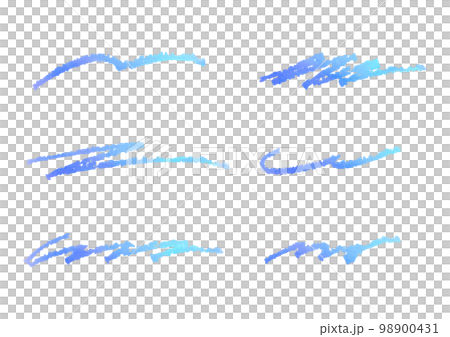 Hand drawn style line set Hand drawn style line set 98900431