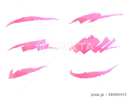 手描き風の線セット 手描き風の線セット 98900435