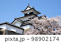 天守閣の桜 98902174