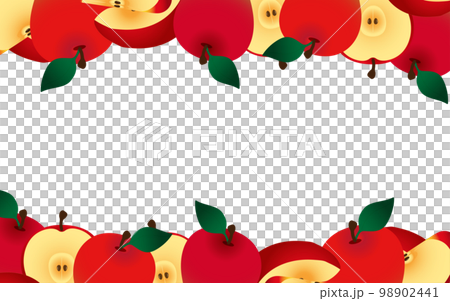 frame with apples 98902441