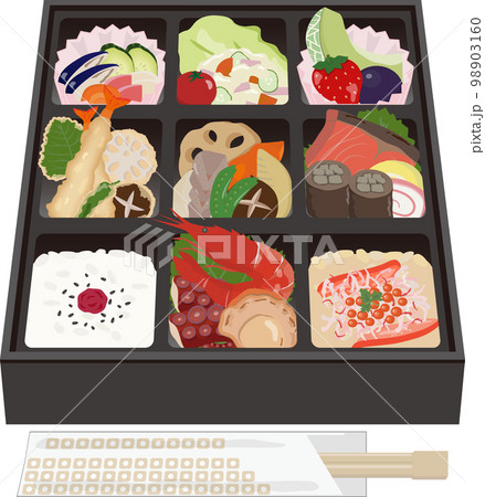 仕出し弁当　かに飯　箸付き 98903160