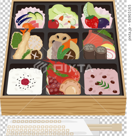 帶筷子的便當紅飯 98903165