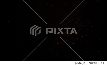sparks like particles floating in air over black background sparks like particles floating in air over black background 98903341