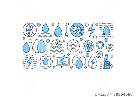 Creative hydropower banner Creative hydropower banner 98904060